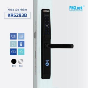 Khóa cửa vân tay PHGLOCK FP5293 (Đen)