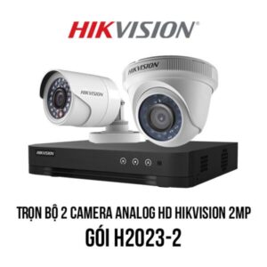 Trọn bộ 2 camera Analog HD HIKVISION 2MP giá rẻ [H2023-2]