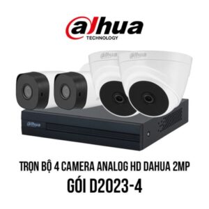 Trọn bộ 4 camera Analog HD DAHUA 2MP giá rẻ [D2023-4]