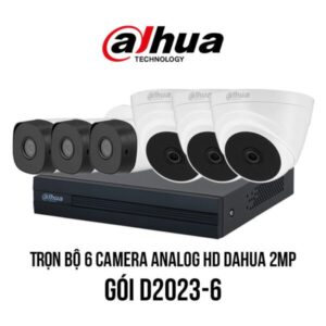 Trọn bộ 6 camera Analog HD DAHUA 2MP giá rẻ [D2023-6]