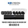 Trọn bộ 8 camera Analog HD KBVISION 2MP giá rẻ [K2023-8]