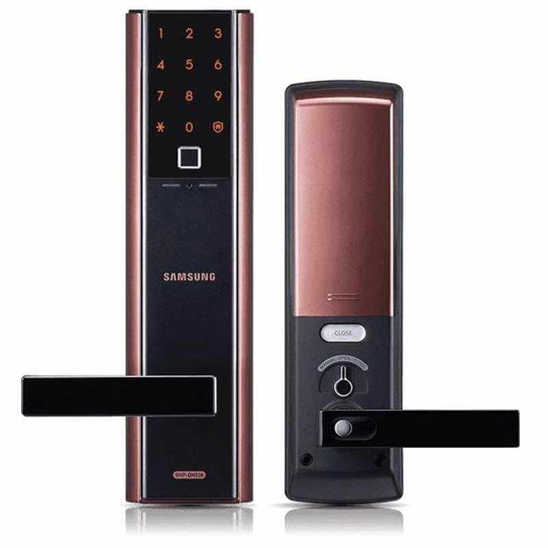 Các mẫu khóa cửa bằng vân tay Samsung được nhiều người sử dụng