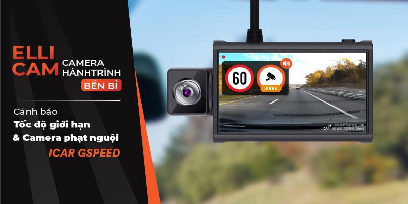 Camera hành trình Ellicam A64G và A64GS có những tính năng gì ngoài cảnh báo tốc độ