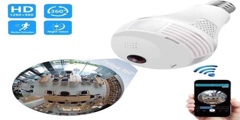 Camera ngụy trang bóng đèn LED