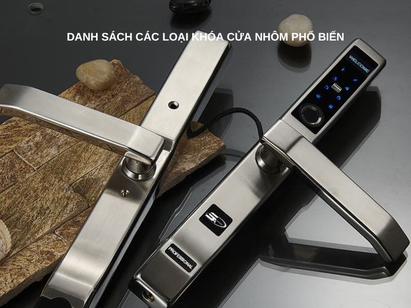 Hiện nay có nhiều loại khóa cửa bằng nhôm