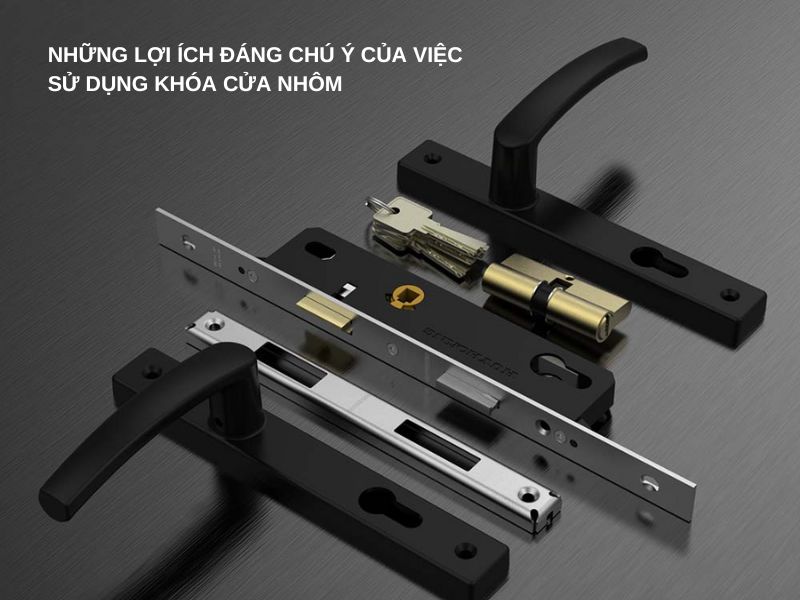 Nhiều lợi ích đáng chú ý của việc sử dụng khóa cửa nhôm