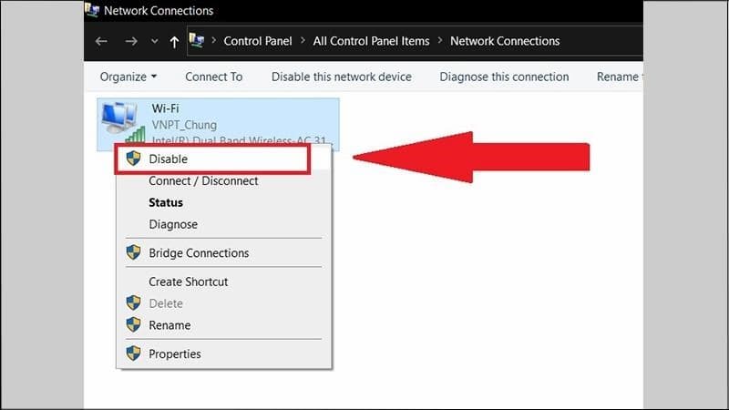 Thủ tục kiểm tra card network trên Windows đơn giản