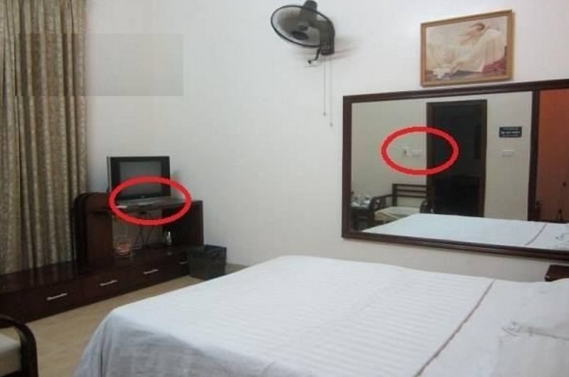 Những vị trí thường bị gắn camera quay lén