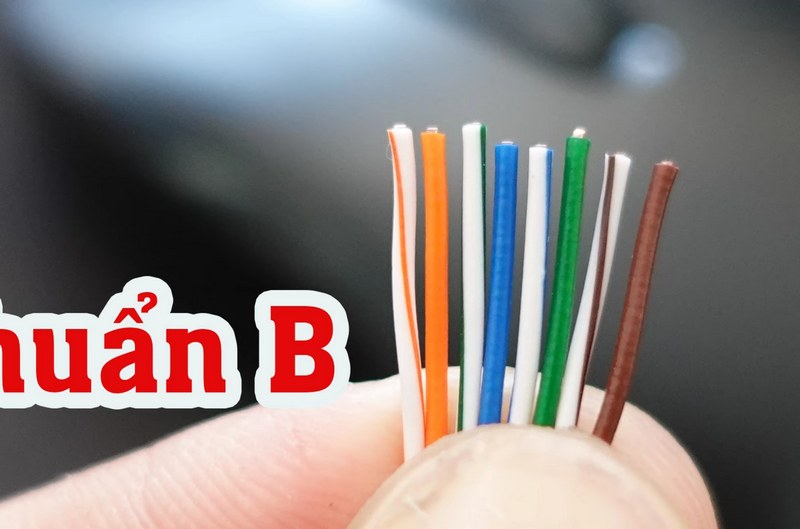 Cấu trúc và thứ tự màu dây mạng chuẩn B