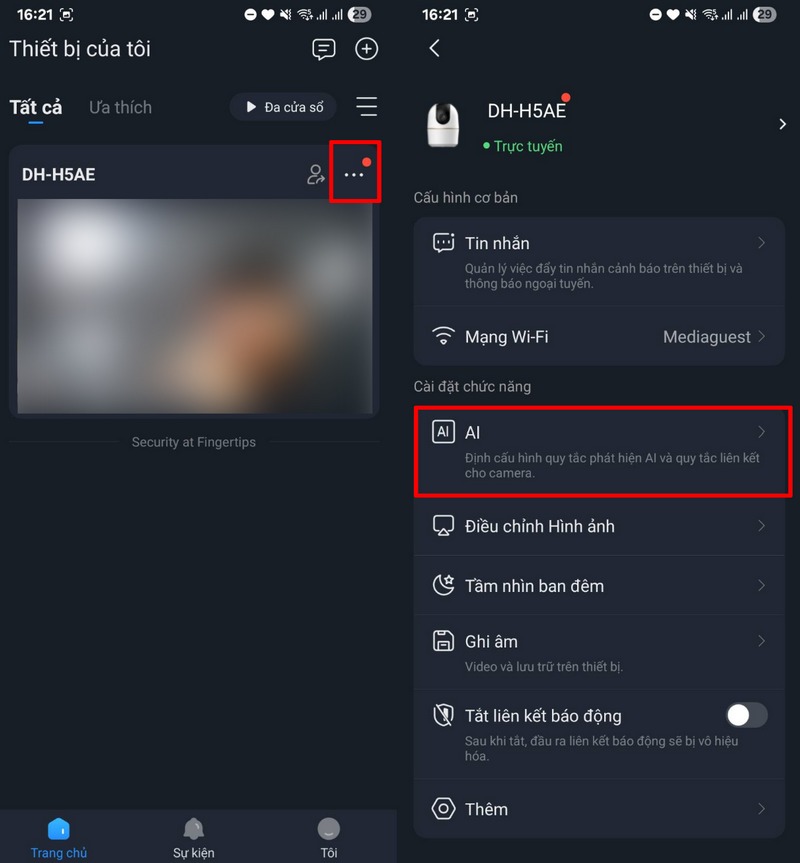 Bước 5: Hoàn tất và xem camera